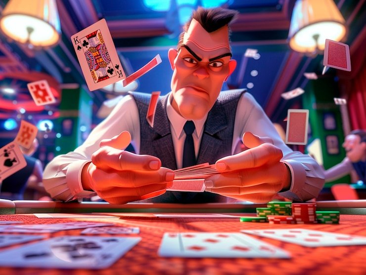 Dealer live casino profesional dalam sesi permainan interaktif